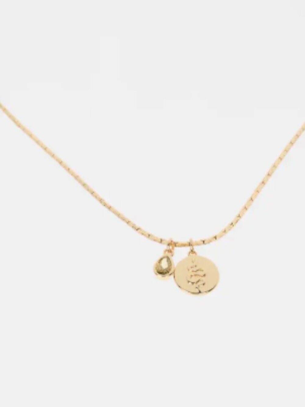 NWT Ettika Gold Snake Coin Pendant Necklace Peridot Crystal - Picture 4 of 4